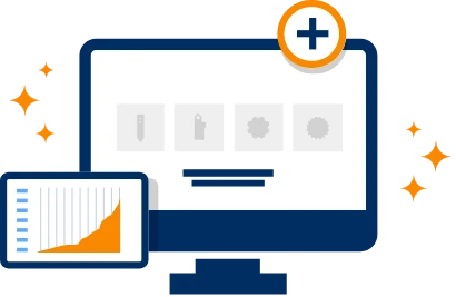 Aftermarket platform dashboard with analytics and performance growth chart