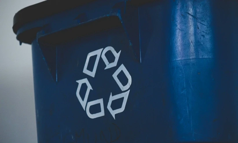 Recycling bin representing sustainable aftermarket operations